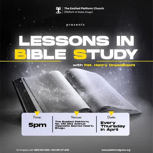 Lessons In Bible Study 3